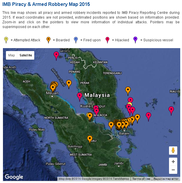 Piracy map 2015