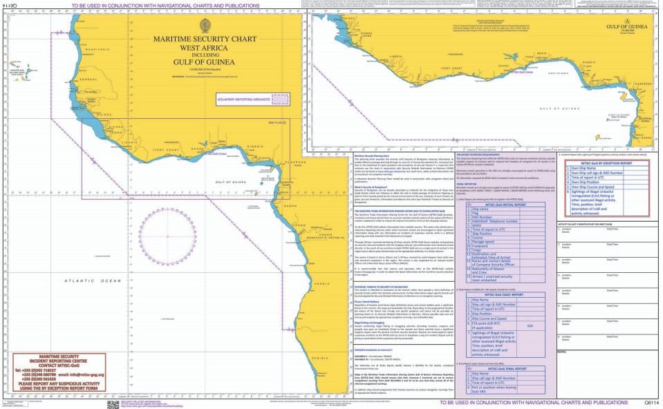West Africa marsec chart