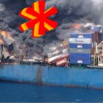 Fire on container