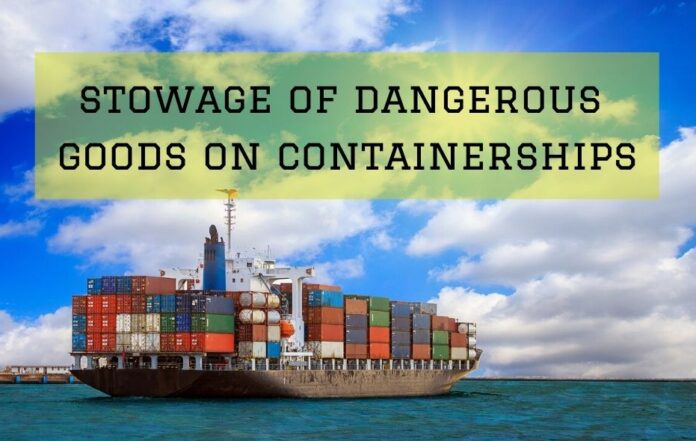 Safety Guidance for Risk-based stowage of dangerous goods on containerships