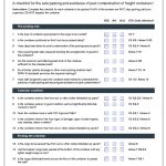 CTU container checklist