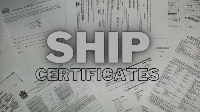 ship certificates